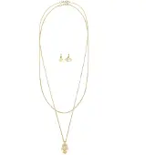 Elli Halskette Panzerkette Om Hamsa Hand Evil Eye 925 Silber Elli Weiß