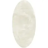 vidaXL Bereichsteppiche Oval HUARTE Creme 100 x 200 cm 100 %Polyester