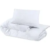 vidaXL Bettwäsche-Set Weiß 155x220 cm Baumwolle