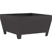 vidaXL Feuerschale Schwarz 80 x 80 x 43 cm Wetterfeststahl