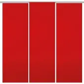 Bestgoodies Flächenvorhang Ellen 3er Pack - Rot