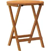 vidaXL Gartentisch Natur 60 x 60 x 72 cm Massivholz Akazie
