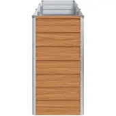 vidaXL Hochbeet Hellbraun 240 x 40 x 77 cm Verzinkter Stahl