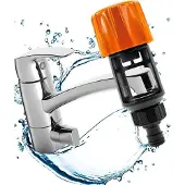 OEM Universelle Gartenschlauchadapter, orange, robust und langlebig