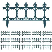 vidaXL Rasenkanten 16 Stk. Grün 10 m PP