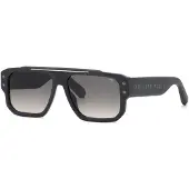 Philipp Plein SPP231 Grigio scuro opaco 58/16/150 Herren Sonnenbrillen