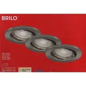 Briloner LED Einbauleuchten 68mm Einbaustrahler Spot schwenkbar Alu 5W