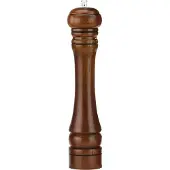 Stalgast Salz- und Pfeffermühle, Holz, dunkelbraun, Keramikmahlwerk, H. 263 mm