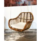 Gamma Hängesessel Hängestuhl Hängesitz Hängeschaukel Rattan 66x65x49cm 300159