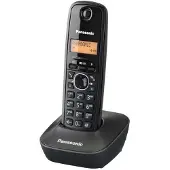 Panasonic KX-TG1611, DECT-Telefon, 50 Eintragungen, Anrufer-Identifikation, Schwarz