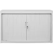 Proregal Rollladenschrank Weasel | 2 Ordernhöhen | HxBxT 75x120x46 cm | Weiß