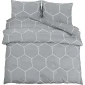 vidaXL Bettwäsche-Set Grau 200x220 cm Baumwolle