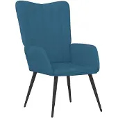 vidaXL Relaxsessel Blau Samt