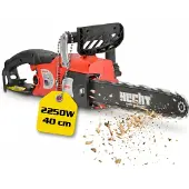 HECHT Kettensäge Motorsäge Elektro 2250 | 40 cm Schnittlänge | 2400 W | Soft-Start | Ergonomisch