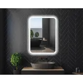 OEM Rechteckiger Badkamerspiegel 50x70 cm mit Berührungsschalter und LED-Beleuchtung