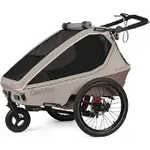 Qeridoo Kidgoo 2 Pro Gen 2 - Kinderfahrradanhänger für 2 Kinder