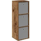 vidaXL Sideboard mit Schubladen Altholz 35 x 32 x 99,5 cm