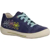 Superfit Tensy 0000988000 mädchen, schnürer, blau, leder, NEU - Kinderschuhe Teens Mädchen Gr. 25 - 42, Blau, leder (velour/effektleder)