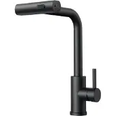 OEM Schwarze Küchenarmatur, Hochdruck, ausziehbar, 360° Drehbar, Einhebel