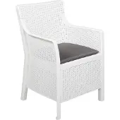 vidaXL Sessel Weiß PP