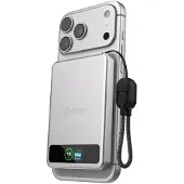 Bmx BMX, MagSafe Powerbank SolidSafe 5000mAh Qi2 15W LCD Display USB-C, Silber