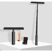 OEM Silikonischer, verstelbarer Dusche-Wasserhahn, Schwarz, 95cm Länge, Spiegelausgabe, ohne Bohren