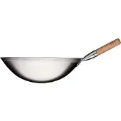Stalgast Wok-Pfanne, Edelstahl gebürstet, 400x120 mm (ØxH)