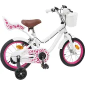 vidaXL Kinderfahrrad Mit Stützrädern 12 Zoll für 2-4 Jahre alt Weiß