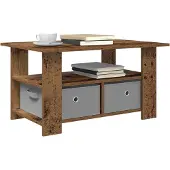 vidaXL Couchtisch Altholz 77 x 55 x 42 cm Holzwerkstoff
