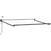 vidaXL Elektrisches Markisenrahmen Anthrazit 3 x 2,5 m Aluminium