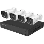 Foscam FNA 108 E B4 2T (schwarz/weiß, FNA108E 8-Kanal NVR, 4x V8EP Kamera)