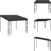 vidaXL Wand-Pavillon 3x3x2,5 m Anthrazit - Pavillons & Partyzelte