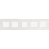 Züblin 241-76005 5 fach Rahmen, 71 mm Mittenabstand, Niko Pure liquid snow white 24176005