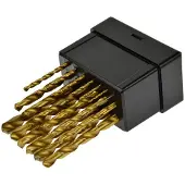 GEKO Metallbohrer, 19-tlg. Satz, 1-10 mm, je 0,5 mm, poliert