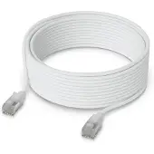 Ubiquiti UACC-Cable-Patch-EL-C6A-8M-W, 8 m, Cat6a, RJ-45, RJ-45, Durchscheinend, Weiß