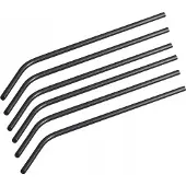 Berlinger Haus Strohhalm-Set aus Edelstahl schwarz 6 Stk.