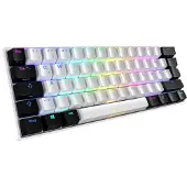 Sharkoon SGK50 S4, 60%, Kabelgebunden, USB, QWERTZ, RGB-LED, Weiß