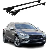 Menabo Grundträger Dachträger für Infiniti Q30 2015-2019 ABE Alu Schwarz 2x