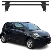 Menabo Dachträger Grundträger für Daihatsu Sirion M300 2004-2011 Alu Schwarz