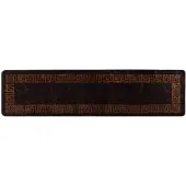 vidaXL Teppichläufer MARSA Schwarz 100 x 400 cm Polyester und PVC