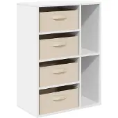 vidaXL Sideboard Weiß 60 x 33,5 x 84 cm