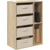 vidaXL Sideboard Sonoma-Eiche 60 x 33,5 x 84 cm