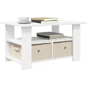 vidaXL Couchtisch Weiß 77 x 55 x 42 cm Holzwerkstoff