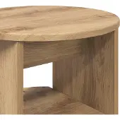 vidaXL Seitenschrank Artisan-Eiche Ø40 x 50 cm Holzwerkstoff