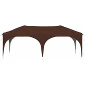 vidaXL Pop-up Partyzelt 575 x 288 x 245 cm Braun Oxford-Stoff
