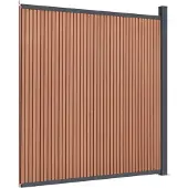 vidaXL Zaunelement Braun 173x186 cm WPC