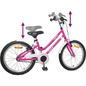vidaXL Kinderfahrrad 24 Zoll für 8-12 Jahre alt Pink Weiß