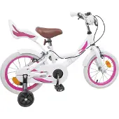 vidaXL Kinderfahrrad 14 Zoll für 3-5 Jahre alt Weiß
