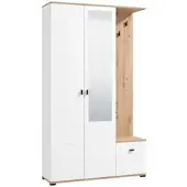 Momax Garderobe Canvey Weiß/Eiche Artisan