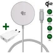 4smarts 541708, Drinnen, USB, 15 V, Kabelloses Aufladen, 1,5 m, Weiß